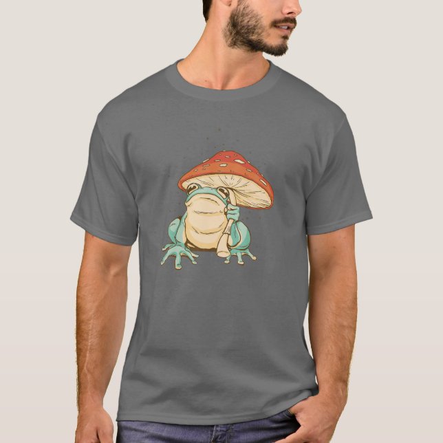 Camiseta Sapo Bonito Com Guarda-Chuva (Frente)