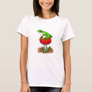 Camiseta Sapo bonito de uma Arte Whimsical