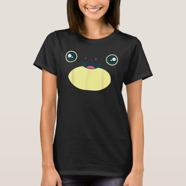 Camiseta Sapo Bonito Face Halloween Costume Froggy Amphibes (Frente)