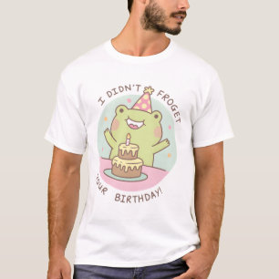 Camiseta Sapo Bonito não roubou seu trocadilho de aniversár