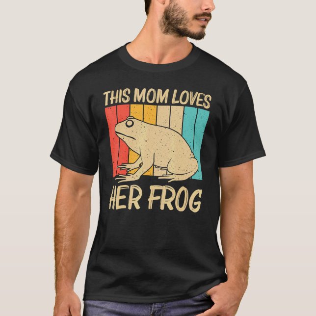 Camiseta Sapo Bonito Para Mamãe As Mulheres Pegaram Animais (Frente)