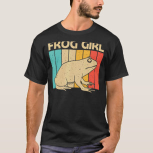 Camiseta Sapo Bonito Para Meninas Mamãe Pegou Animais De Co