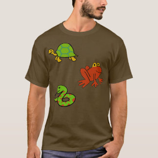 Camiseta Sapo Cartonagem de tartaruga sapo tartaruga cobra