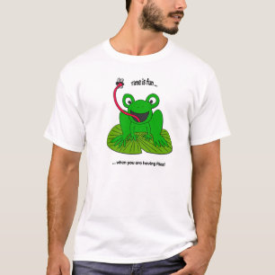 Camiseta Sapo Cartoon Catando Moscas