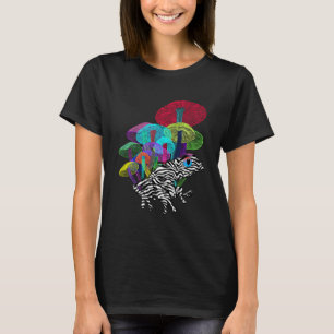 Camiseta Sapo com cogumelos em Neon Style