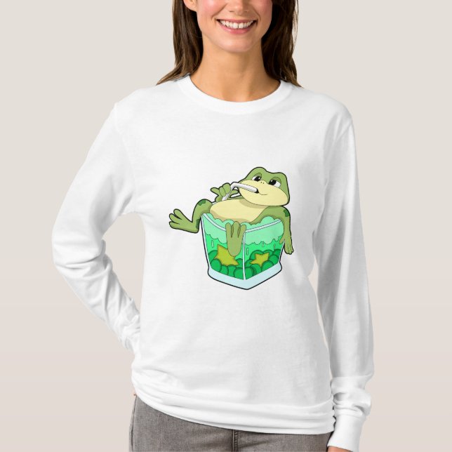 Camiseta Sapo com copo de suco (Frente)