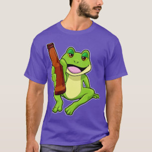 Camiseta Sapo com Garrafa de Cerveja