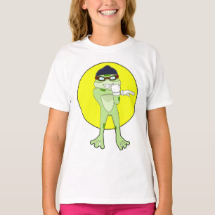 Camiseta Sapo com óculos de natação