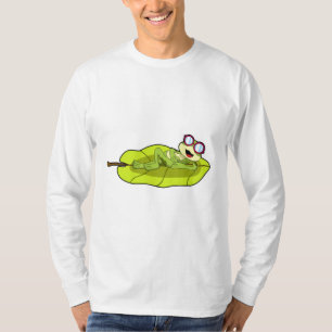 Camiseta Sapo com óculos de sol