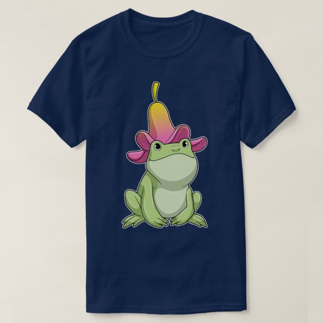 Camiseta Sapo com Plumeria (Frente do Design)