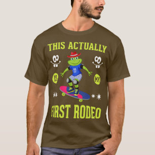 Camiseta Sapo Com Vaca Que Sapo Engraçado Animais De Cowboy