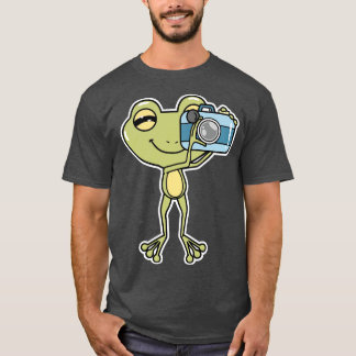 Camiseta Sapo como fotógrafo com câmera