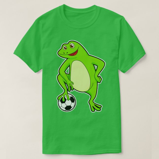 Camiseta Sapo como jogador com bola (Frente do Design)