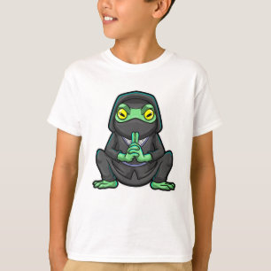 Camiseta Sapo como Ninja em preto