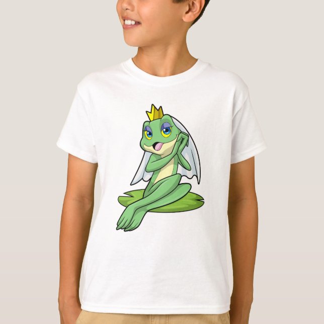 Camiseta Sapo como Noiva no Casamento com Coroa (Frente)