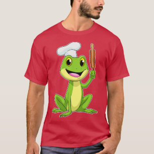 Camiseta Sapo como um panfleto com o Cozinhar do alfinete d