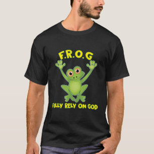 Camiseta Sapo Confie Totalmente No Cristianismo De Deus