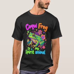 Camiseta Sapo Coqui Engraçado é o Meu Animal Espírito Porto