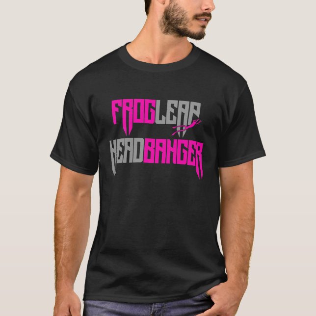 Camiseta Sapo cor-de-rosa - Bloco de Banger - Frente (Frente)