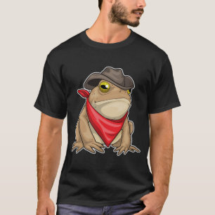Camiseta Sapo Cowboy Chapéu de cowboy