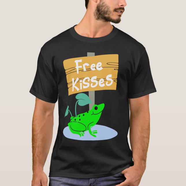 Camiseta Sapo Cute Oferecendo Brisos Gratuitos (Frente)