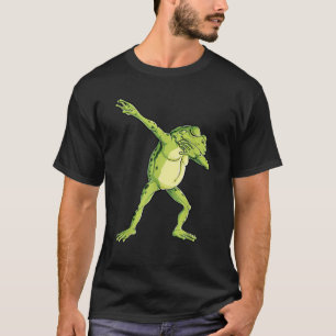 Camiseta Sapo Dabbing Amante de Animais Engraçado Meninos M