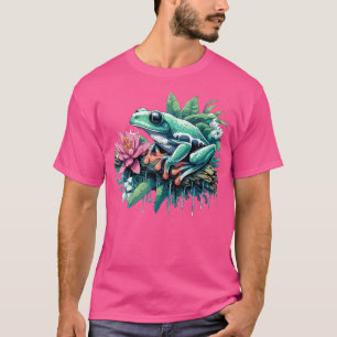 Camiseta Sapo de Árvore Branca Sapo Verde Australiano