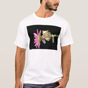Camiseta sapo de árvore eyed vermelho