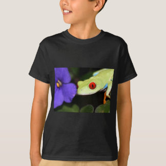 Camiseta sapo de árvore eyed vermelho