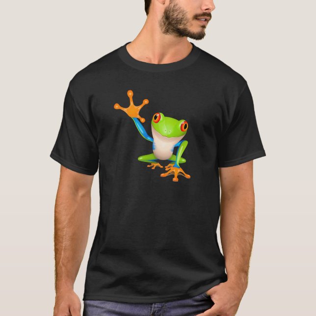 Camiseta Sapo de árvore pequena (Frente)