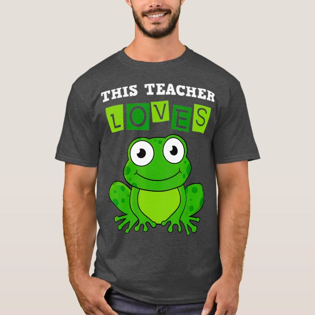 Camiseta Sapo de Árvore Verde do Professor Jardim de Infânc (Frente)