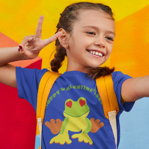 Camiseta Sapo de Árvore Vermelha Dia de os namorados de Co