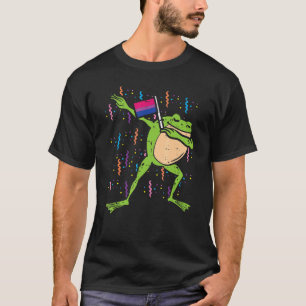 Camiseta Sapo De Bandeira Bissexual Dab Lgbt Bi Orgulho Ani
