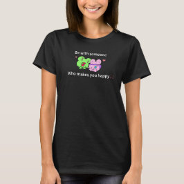 Camiseta Sapo de citação do Dia dos Namorados fofo