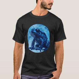 Camiseta Sapo de Dart Azul Colorido Animais Exóticos Anfib