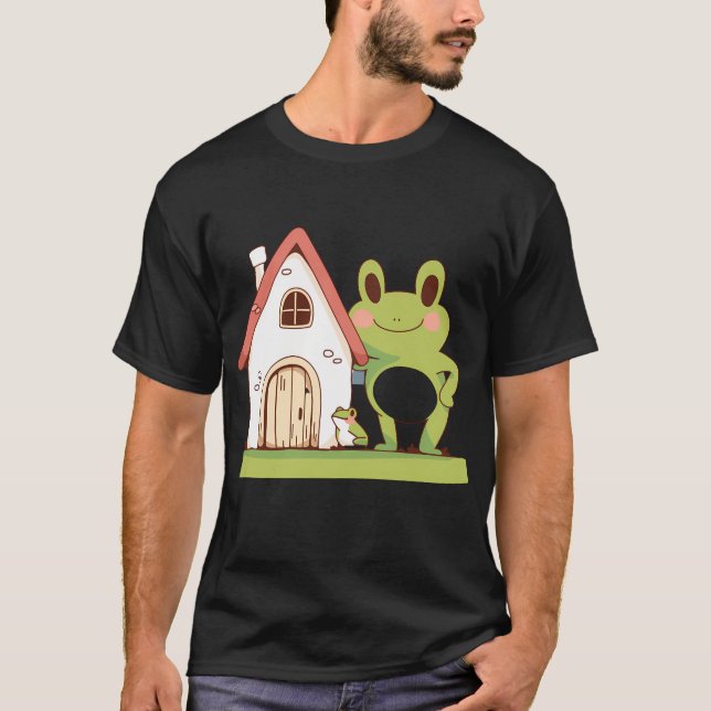 Camiseta sapo de desenho animado (Frente)