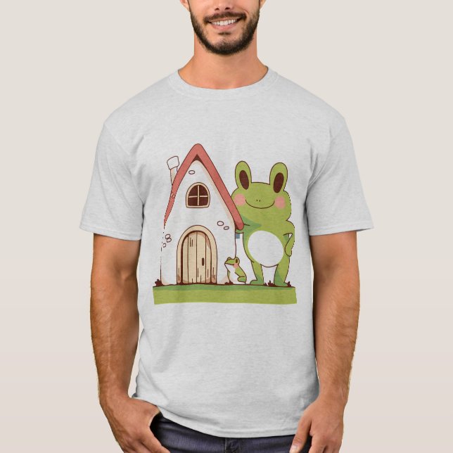 Camiseta sapo de desenho animado (Frente)