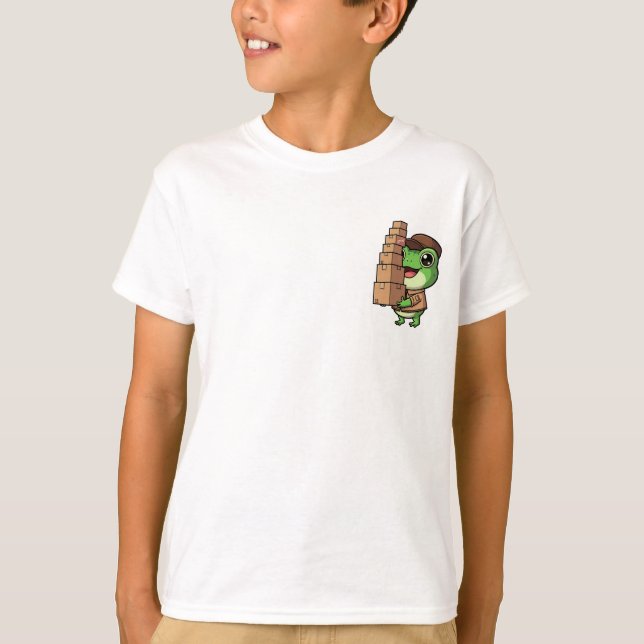 Camiseta Sapo de Entrega Alegre Infantil (Frente)