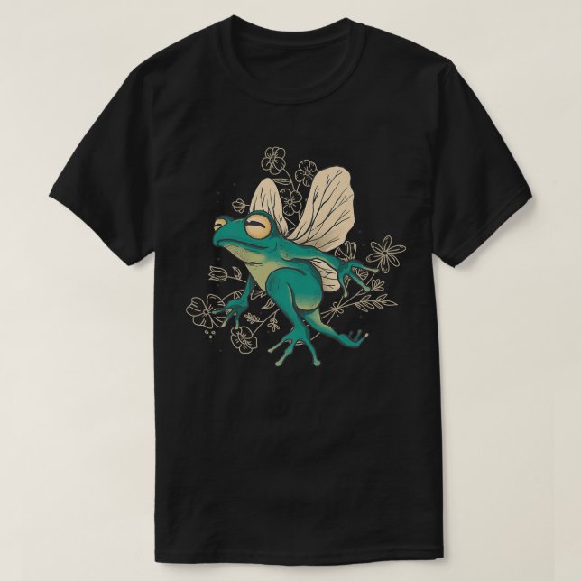 Camiseta Sapo De Fada De Cartoon Gelado Com Enfarte De Algo (Frente do Design)