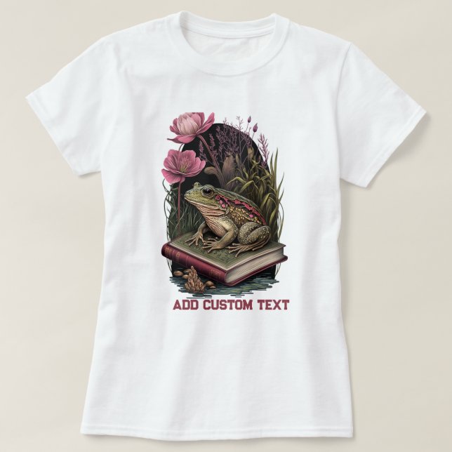 Camiseta Sapo de floresta selvagem de Sapos, amantes de Sap (Frente do Design)