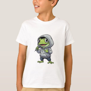 Camiseta Sapo de Hip Hop Rapping para Crianças