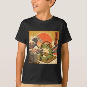 Camiseta Sapo de Jogos Arte Ukiyo-e Gamer Japonês Anime Hom