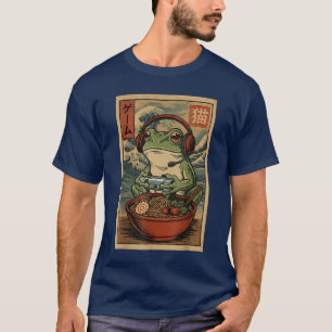 Camiseta Sapo de jogos engraçado anime japonês retrô fofo K