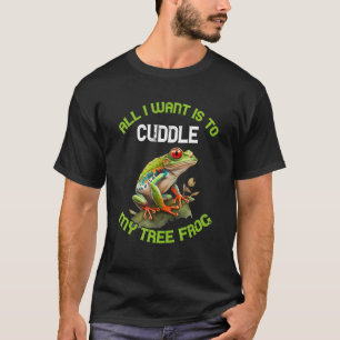 Camiseta Sapo de Olhos Vermelhos Anfíbio Tudo Que Eu Quero 