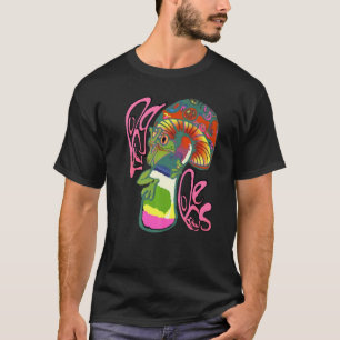 Camiseta Sapo de Paz Psicodélica Jazzy Mushroom Bong
