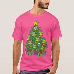 Camiseta Sapo de Pet de Sapos com ornamentos de Árvore de N