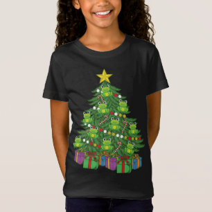 Camiseta Sapo de Pet de Sapos com ornamentos de Árvore de N