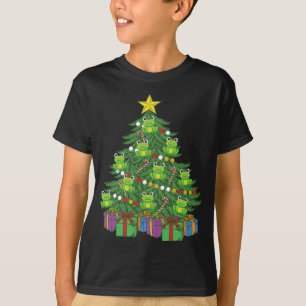 Camiseta Sapo de Pet de Sapos com ornamentos de Árvore de N