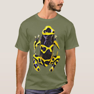 Camiseta Sapo de Seta Venenosa Amarelo Design Dart Veneno