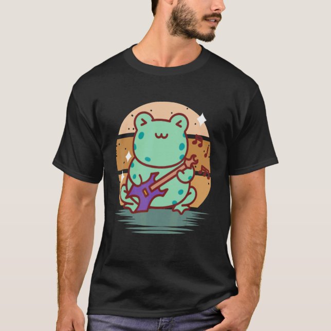 Camiseta Sapo de Violão Elétrico para Artista de Música Gui (Frente)